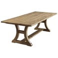 thumbnail image 2 of Furniture of America Liston Wood 7-Piece 77" Dining Table Set in Brown Pine, 2 of 13