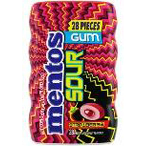 MENTOS GUM 28PC SOUR GRAPE (1.98 Oz.) Pack Of 6