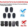 thumbnail image 2 of Key Fob Cover Compatible with Chevy Camaro Cruze Equinox Malibu Traverse Blazer Volt Bolt Sonic Trax Keychain Case Holder Protector,White-single Set, 2 of 6