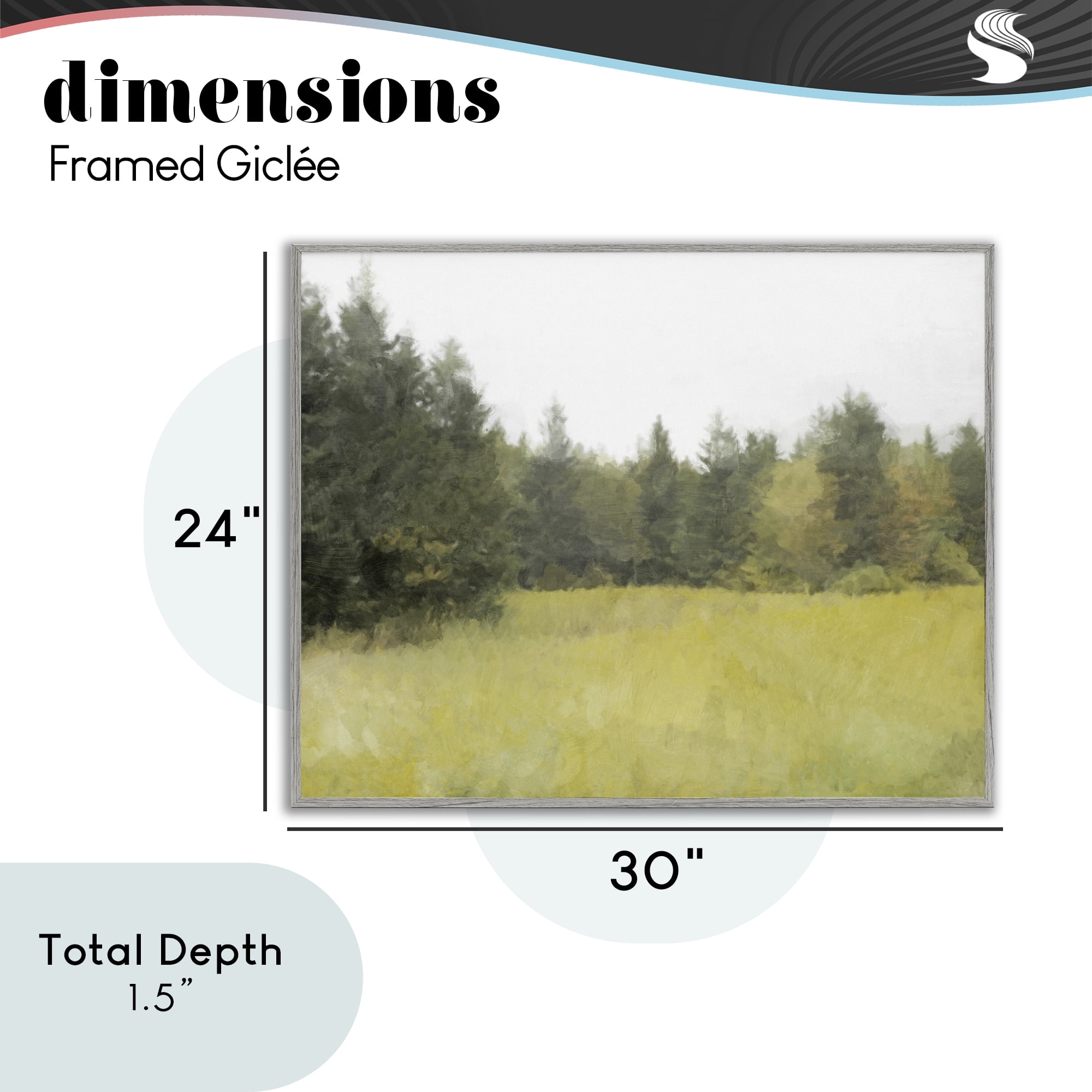 Stupell Industries The Forest's Vast Clearing Gray Framed Giclee Art, design by Kim Curinga