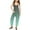 Green, variant on Gunia Girls Jumpsuit Summer Print V Neck Sleeveless Romper Loose Fit Casual With Pockets Teens Juniors Lightweight Lovely Outwear 4-5 Years
