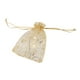 thumbnail image 4 of 100pcs Bolsa De Organza De Pestañas Doradas Bolsa De Regalo De Boda 9x12cm, 4 of 9