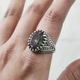 thumbnail image 7 of Mystic Topaz Mans Ring, Natural Mystic Topaz, November Birthstone Topaz, Silver Jewelry, 925 Silver Ring, Birthday Gift, Heavy Mens Ring, Arabic Oxidized Mans Ring, Christmas, Mens Signet Ring, 7 of 7