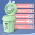 thumbnail image 5 of Mini Portable Fan, USB Battery Operated Desk Fan,Portable Fan 4-speed Mini Fan Rechargeable Mini Fan Suitable For Children Women Men Travel Indoor And Outdoor Makeup Small Cooler Small Desk Fan, 5 of 6