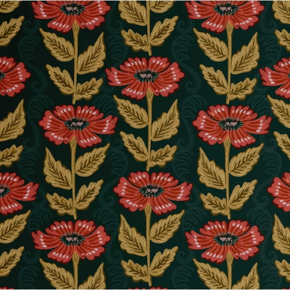 S4Sassy Modern Floral Print Wallpaper - Green Bohemian Walls Covering, 25" x 120" Self-Adhesive Vinyl Wall Paper, Decorative Wallwrap, Easy DIY Walls Covering For Bedroom, Cabinets, Living Spaces