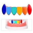 thumbnail image 3 of Esquirla 1 Piece Gold-plated Hip Hop Tooth Caps on Top 18K Rose Gold_Bottom, 3 of 8