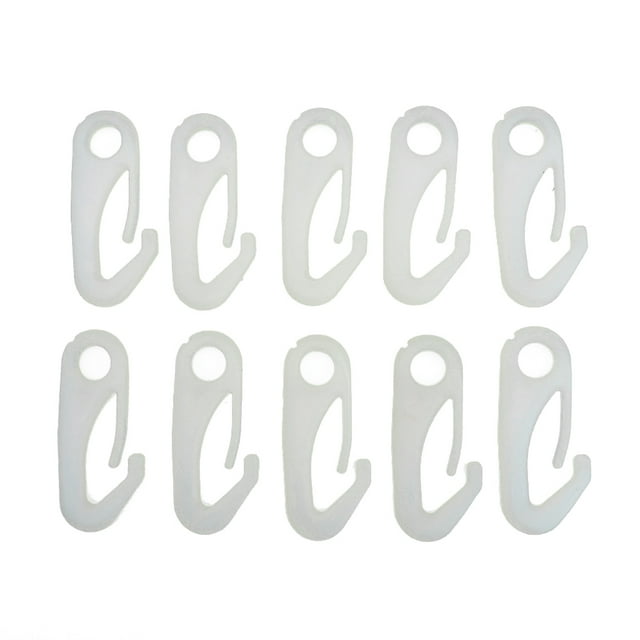 10 piezas de nailon para asta de bandera, clips de a presión, hardware de fijación, , 2,3 pulgadas Baoblaze Nylon Flagpole Snap Hook