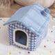 thumbnail image 2 of CAWAYI KENNEL Cat Bed Sleep House Warm Cave Dog Removable Cushion Pad Soft Indoor Enclosed Tent Huts Sofa for Pet Kittens Puppy ShopWise Round, 2 of 9