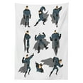 thumbnail image 3 of Ambesonne Superhero Tablecloth Rectangular Table Cover, Superpowered Hero, 52"x70", White Grey, 3 of 4