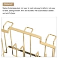 thumbnail image 4 of Cup Drying Rack, 220x185mm 6 cups Mug Glass Bottle Organizer for Home Counter, Office, Kitchen (Gold), 4 of 6