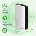 thumbnail image 4 of LP300 HEPA Tower Air Purifier with Timer for a Cleaner, Fresher - 2-Stage Filtration Removes Smoke, Odors, Pet Dander, Virus Sized Particles, Pollen, Dust, 21.6" x 7.3" x 10.3", Whi, 4 of 6