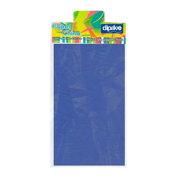Papel china Dipak Azul 3 Pliegos 07385