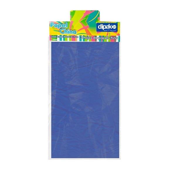 Papel china Dipak Azul 3 Pliegos 07385