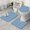 Red Mushroom Grass, variant on Red Mushroom Insect Light Pattern Bathroom Rugs Sets 3 Piece,Toilet Cover Set,Absorbent Non Slip Bathroom Mats Sets with U-Shaped Contour Rug Toilet Rug Set