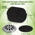 thumbnail image 5 of SCENTORINI Citronella Coils, Natural Lemongrass Coils Incense for Outdoor Camping, Patio with Fireproof Iron Cage, 5 of 7