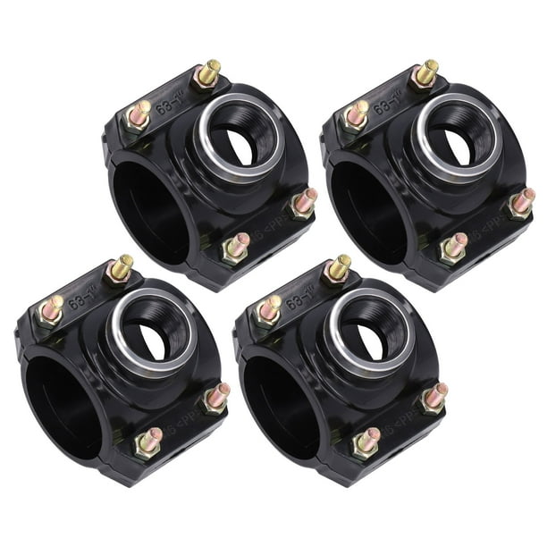 Drain Saddle Clamp G1 Female Thread Lightweight Standard Sizes Tee Pipe Fittings For 63mm Diameter Pipes