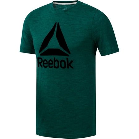 Reebok Mens Training Essentials Large Logo Graphic T-Shirt dkgreen M
