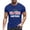 Blue-1, variant on Cape Verde Shirt, Cape Verdean Flag Print, Short Sleeve T Shirts for Men (Blue, Size S)