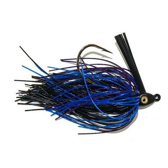 Gambler Heavy Cover Southern Swim Jig (Black Blue Purple, 5/16 oz)