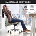 thumbnail image 4 of czcpp-MotionGrey - Roulettes de Chaise de Bureau Double Premium de Remplacement pour Planchers de Bois Franc, Roulettes de Chaise de Remplacement, Roulettes de Chaise de Bureau Robustes pour Remplacer le Tapis de Chaise, Roulettes Rollerblade, 4 of 4