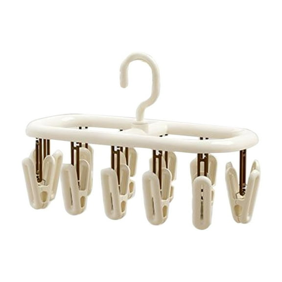 Qholemyo Foldable Multifunctional Socks Drying Rack - Clothes Hanger Suitable For Socks, Underwear, Gloves And Towels, Dorm Room Essentials