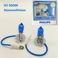 thumbnail image 2 of Philips H3 12336 DV 12V 55W Diamond Vision 5000K Ultimate White Light 12336DVS2 Pack of 2 Bulbs, 2 of 4