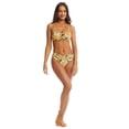 thumbnail image 3 of Time and Tru Women's Printed Cinched Bikini Swim Bottoms, Sizes S-3X, 3 of 7