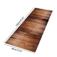 thumbnail image 2 of Bathroom Rugs Soft Non Slip Absorbent Memory Foam Bath Mat Extra Large Size Runner Long Rug for Bath Room Shower Tub Floors Mats, 16" x 48"(Rustic Wood Grain), 2 of 3