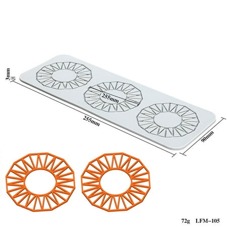 

Flower Patterns Dessert Sugar Baking Molds Silicone Mould Fondant Mat Cake Decorating Tools Cake Lace Mold TYPE 8