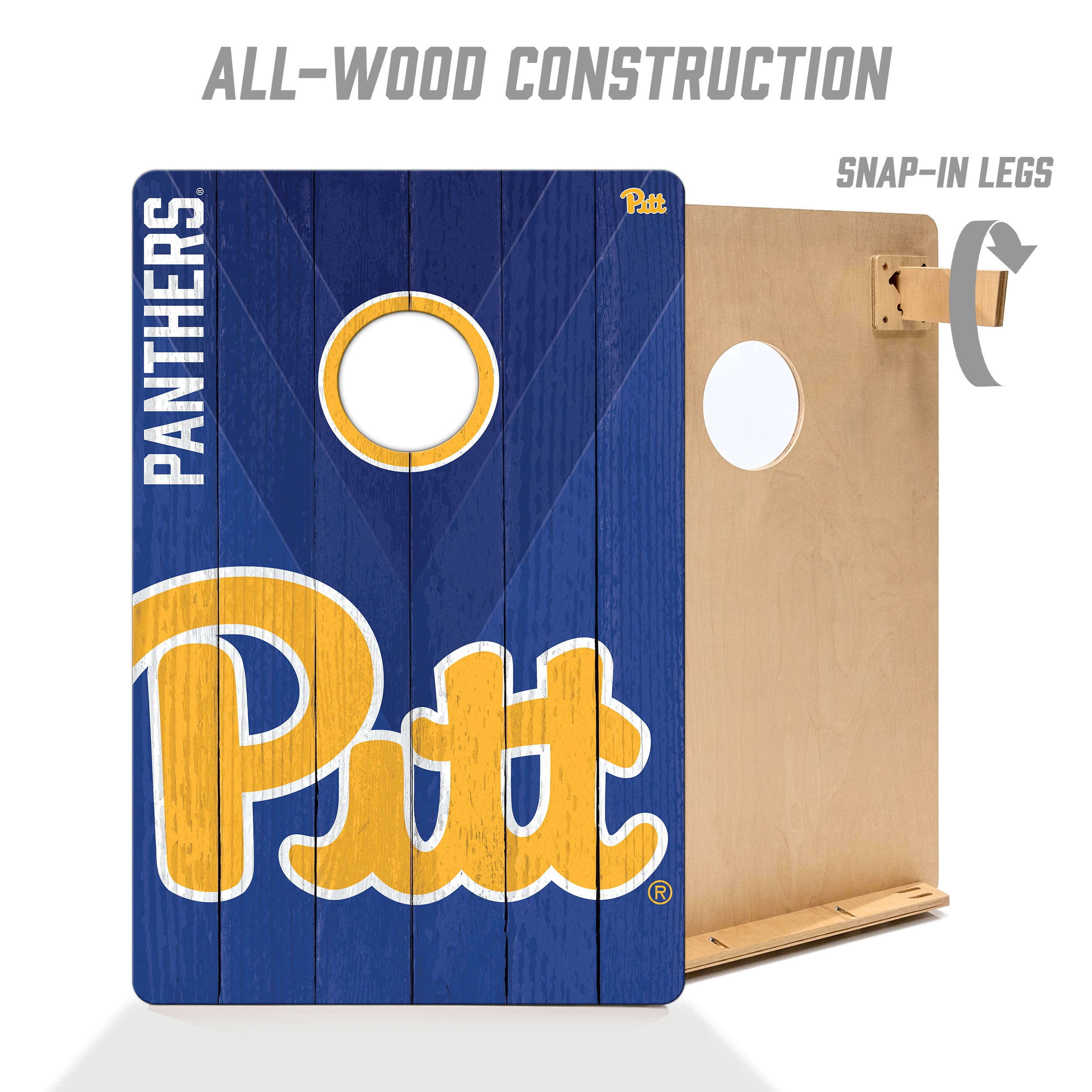 YouTheFan NCAA Pittsburgh Panthers 2' x 3' Cornhole Game No Bags