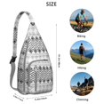 thumbnail image 3 of Boho Waterproof Hiking Sling Backpack for Women – Retro & Rustic Lightweight Crossbody Bag with Adjustable Strap, Floral Chest Bag for Travel, Outdoor Adventures & Everyday Use, 3 of 4
