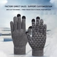 thumbnail image 2 of Sinhoon Winter Warm Texting Gloves for Women Men, Knit Gloves Touchscreen Anti-Slip Silicone Gel Thermal Soft Lining Elastic Cuff Texting Gloves, 2 of 7