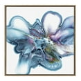 thumbnail image 2 of Kate and Laurel Sylvie Indigo Bloom Framed Canvas Wall Art by Xizhou Xie, 30x30 Gold, Bright Colorful Bold Flower Art, 2 of 6