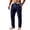 W9-Dark Blue, variant on Homeyce Men Linen Drawstring Pants with Elastic Waist Straight Leg Pants with Deep Pockets with Pockets Cotton Trousers Casual Summer Beach Lightweight Pant,Gray S
