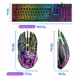 thumbnail image 4 of Kit de teclado y mouse Free Wolf con cable BLOOSOM Luz Retroiluminación Color Negro, 4 of 4