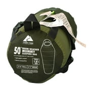 Ozark Trail 50F Compact Mummy Adult Sleeping Bag - Green (88.6 x 31.5)