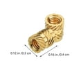 thumbnail image 2 of Greenadscape 100Pcs Brass Threaded Insert Nuts Golden Octagonal for Printer Accessories and Industrial Use, 2 of 5
