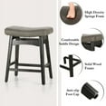 thumbnail image 4 of Sophia & William 24" Counter Height Bar Stools Saddle Bar Stools-Set of 2-Gray, 4 of 5