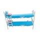 thumbnail image 5 of Muebles de litera para casa de muñecas, modelo de casa de muñecas, accesorios de cama, juguete de simulación para azul, 5 of 9