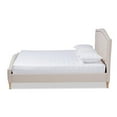 thumbnail image 3 of Bowery Hill Modern Upholstered Fabric King Platform Bed in Beige, 3 of 8