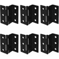 thumbnail image 1 of 6-Pack 76mm Offset Hinges for Doors & Trunks, Durable Steel Semi-Blackout Retro Hinges, 1.8mm Thick Tri-Fold Design, 1 of 4