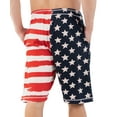 thumbnail image 2 of LazyOne Pajama Shorts For Men, Men's Separate Bottoms, Cotton Loungewear, America, Freedom, Flag, USA, Patriotic (Stars And Stripes, X-Small), 2 of 7