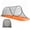 Orange, variant on MQJIAZHI Pop-Up Mosquito Tent with Orange Bottom,Foldable Insect-Proof Canopy,Lightweight Mosquito Net for Indoor Bed,Outdoor Camping,Patio–Easy Fold with Elastic Strap for Secure Storage