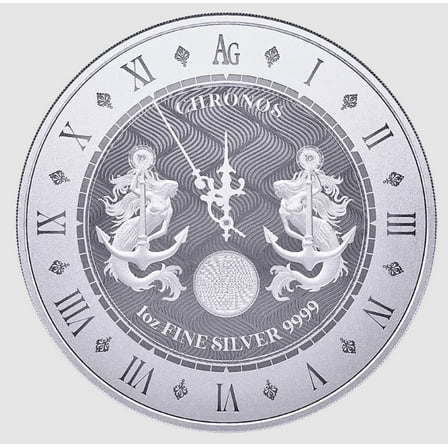 2021 Pressburg Mint Tokelau Chronos 1 oz Silver Coin in Mint Capsule