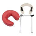 thumbnail image 2 of lionlar Table de Massage Berceau pour le Visage avec Oreiller Coussin Support Support SPA Ajustable Rouge Foncé, 2 of 9