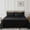 Black, variant on 1800 Series 4 Piece Bed Sheet Set Hotel Quality Ultra Soft Deep Pocket Bed Sheet