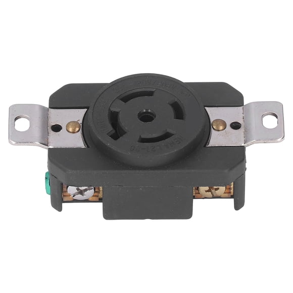 Industrial Locking Receptacle, Wear Resistant Efficient Withstand AC2500V50HZ-60HZ PA66 Flush Mounting Industrial Socket For Stoves