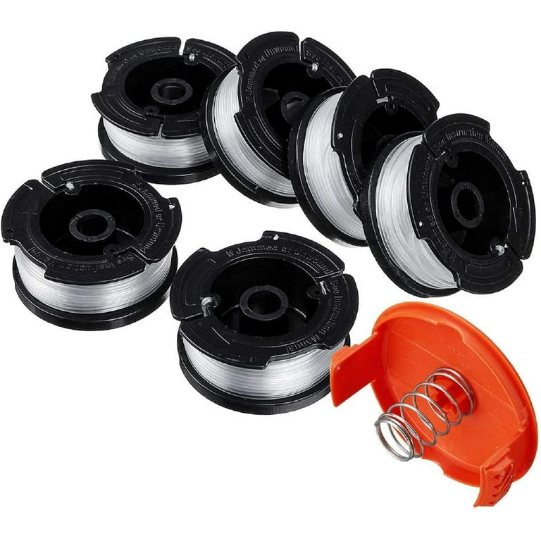 String Trimmer Replacement Spool for Black + Decker String Trimmer Edger, Af-100 30ft 0.065 Auto-Feed Weed Eater Refills Replacement Spools