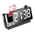 thumbnail image 1 of Reloj Despertador con Proyección, Pantalla LED HD, Relojes Proyección Inteligentes para Dormitorio, Reloj Digital Giratorio 180 Grados, Proyector B, 1 of 1