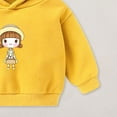 thumbnail image 6 of KPOPLK Baby Hoodie for Boy Girl, Full Zip-up Lightweight Thin Jackets Coat Sweatshirts 0-67 Months(7-8 Years,Yellow), 6 of 7